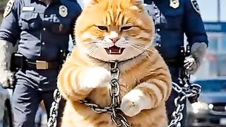 Cat Arrested by Police