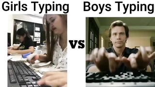 Female Typing ⌨️ VS Male Typing⌨️????????