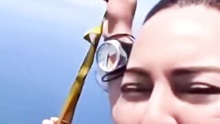 Sonakshi Sinha Sky Diving Screaming Amazing