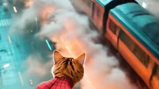 The Amazing Spider-Cat Saves the Day