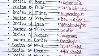 Types of doctors