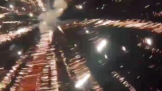This is how a drone sees fireworks.