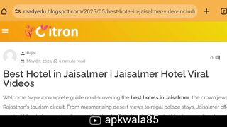 REAL!!! Jaisalmer Viral Video Download Link