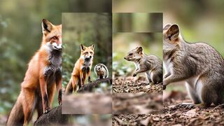Animal Wonders: FOXES VS SQUIRRELS | STUNNING FOXES ADORABLE SQUIRRELS ANIMAL KINGDOM