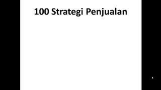 2.  Benang Merah 100 Strategi Penjualan