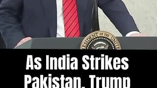 Indian Strike on Pakistan Trump Reacts #trump#attack#pakistan