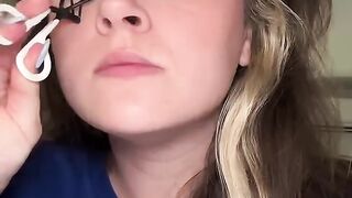Beautiful lashes is loss becareful