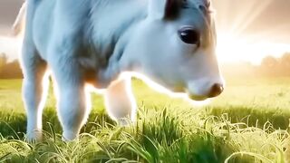 cow fights with a lion