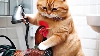 This cat just stole the show again! Who doesn’t love this kind of chaos? Follow for more animated madness!