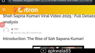 Viral VIDEO+!! @Shah Sapna Kumari Viral Video Link Viral Mms