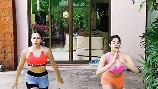 Sara Ali Khan and janhvi Kapoor workout