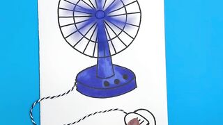 Blue fan
