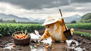 Why This Fat Cat Is Taking Home a White Rabbit! (You Won't Believe It!)