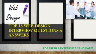 Top 18 Web Design Interview Questions & Answers | For Fresh & Experience Candidates