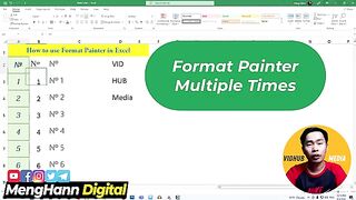 Advance Format Painter in Excel with Multiple Times(360P)