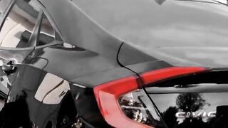 black Honda Civic
