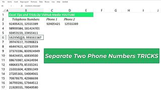 EASY Way How to Split Phone Numbers in Excel without Formula _ Excel Hack(360P)