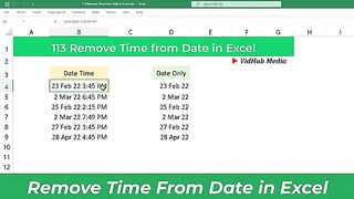 EASY WAY to Remove Time from Date Timestamp In Excel(360P)