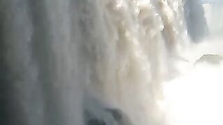 gushing water