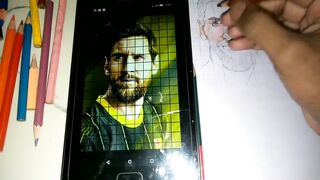 Messi colour pencil drawing tutorial
