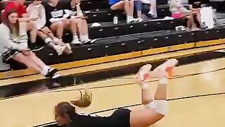 Women Volleyball  Great Save