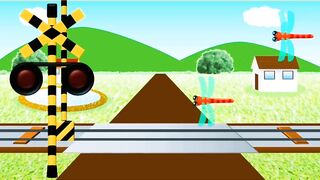 Akatanbo Level Crossing | Children's Train Animation