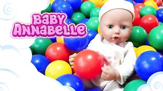 Baby Annabell Doll Morning and Evening Routines videos for kids_ Winter Clothes for Baby Doll