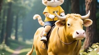 Cat NE cow ke sawari ke