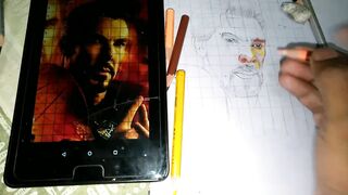 Doctor stranger colour pencil drawing e