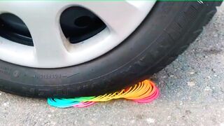Esmagando Coisas Crocantes e Macias de Carro! EXPERIMENTE Carro vs. OVO GRANDE, Coca-Cola, Fanta, Balão Mirinda