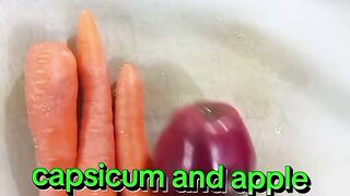 apple ???? and capsicum ???? cripcy  made yougart