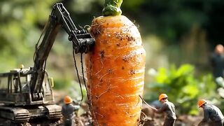 When Tiny Workers Take on a Giant Carrot!