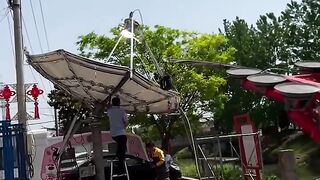 The installation process of a solar water boiler- Good tools and machinery make work