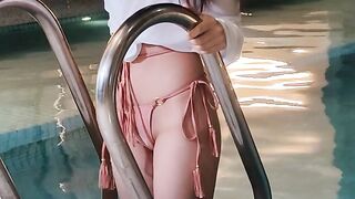Girl on swimming