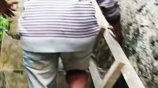 VirL babi hutan/bagong masuk ke bak mandi