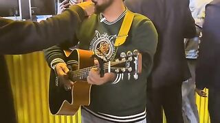Walking singing