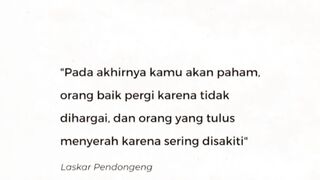 Orang tulus akan meyerah