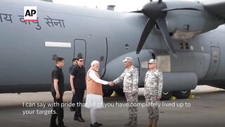 Narendra Modi praises troops after India-Pakistan ceasefire.