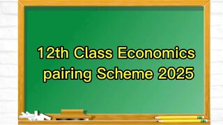 Latest Economics pairing scheme 2025