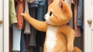 Mèo con chăm chỉ