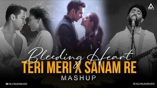 Bleeding Heart Mashup | Teri Meri x Sanam Re x Dua | Bollywood Chillout Mashup 2025