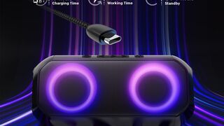 Bluetooth Speakers, [Blod Bass & Dynamic RGB] Portable Wireless Speaker with 24W