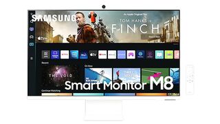 SAMSUNG 32" M80B UHD HDR Smart Computer Monitor Screen with Streaming TV, Slimfit Camera Included,