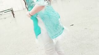 Girl in rain