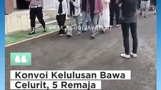 Jangan berlebihan merayakan Kelulusan SMA/SMK/MA