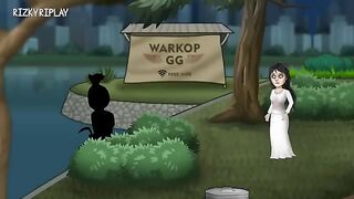 When Ghosts Join Halloween - Initially confident but then disgusted by other people's behavior Funny Ghost Cartoon