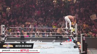 WrestleMania 41. Saturday, CM Punk vs. Roman Reigns vs. Seth Rollins match