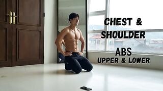 Chest. Shoulder & ABS Workout (No Equipment, No gym)