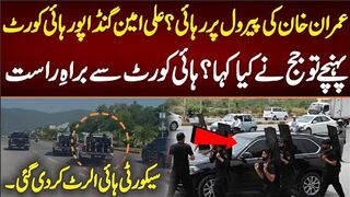 عمران خان کی پیرول پر رہائی؟علی امین گنڈاپور ہائی کورٹ پہنچے تو جج نے کیا کہا؟