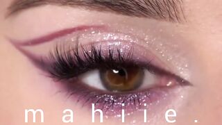 Purple makeup